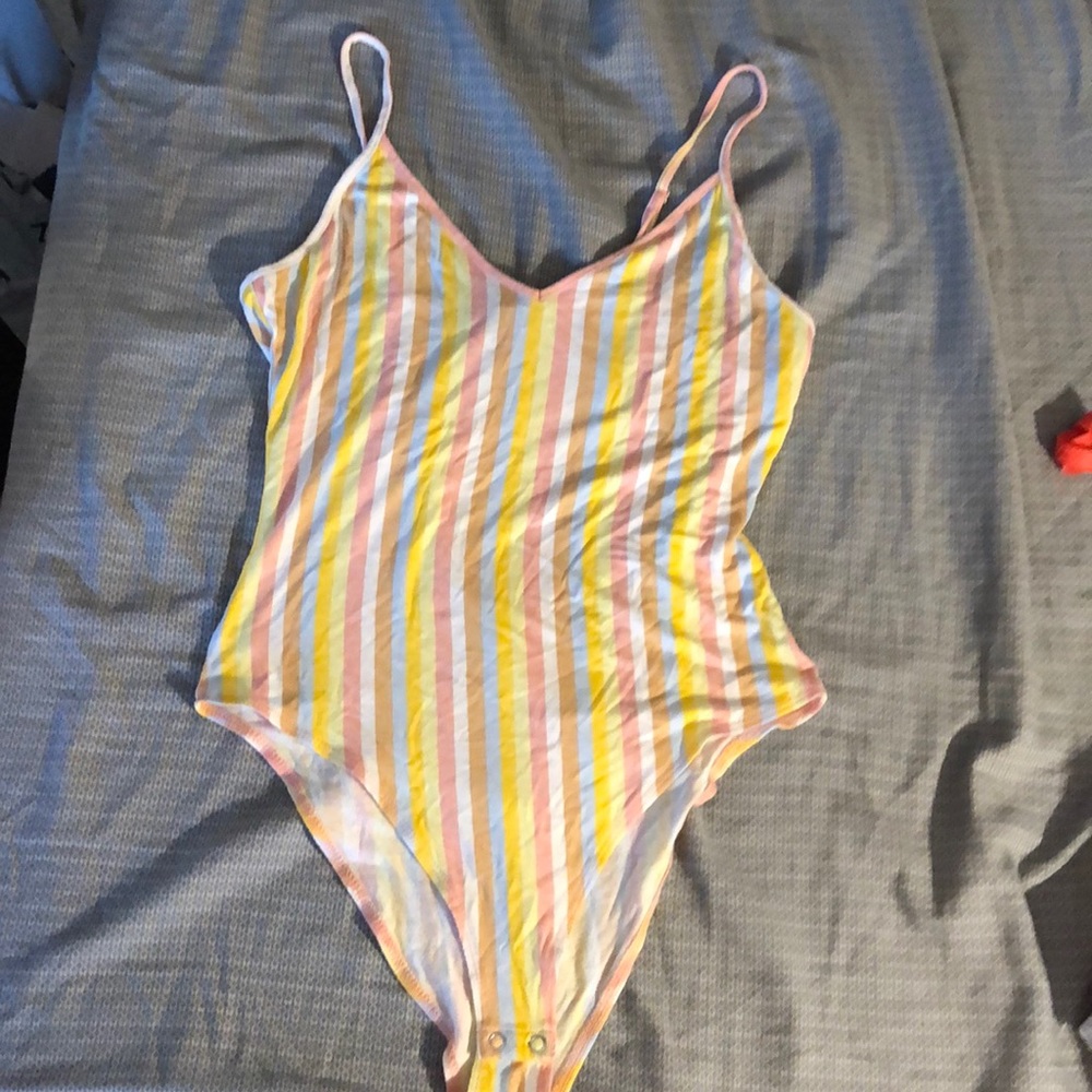 Forever 21, stripped bodysuit, SUPER CUTE!